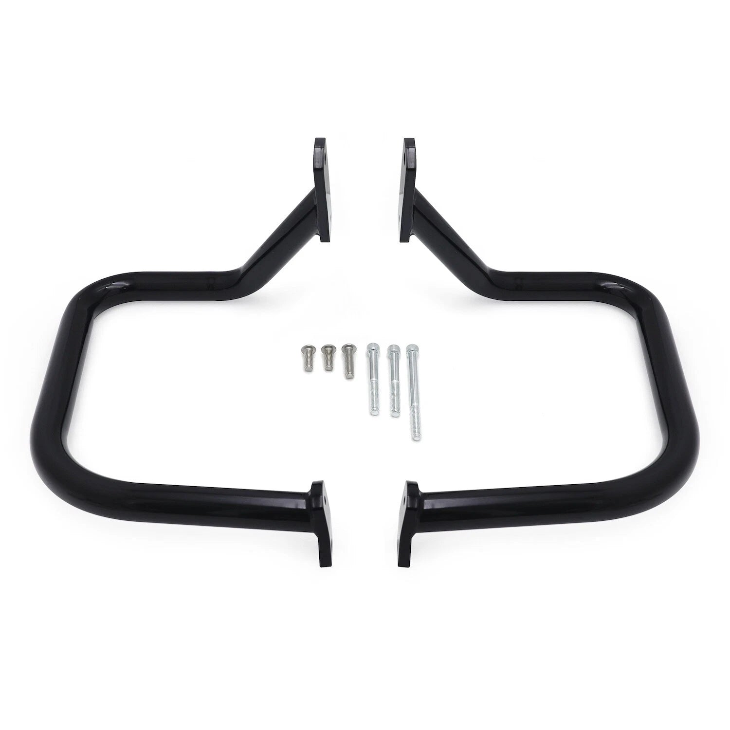 1.25" Black Rear Saddlebag Guard Crash Bar for Harley Softail (1997–2023)