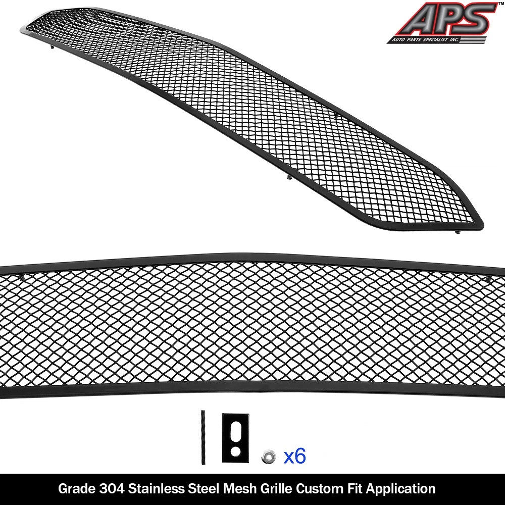 Black Mesh Bumper Grille Insert for Nissan Rogue (2014-2016)