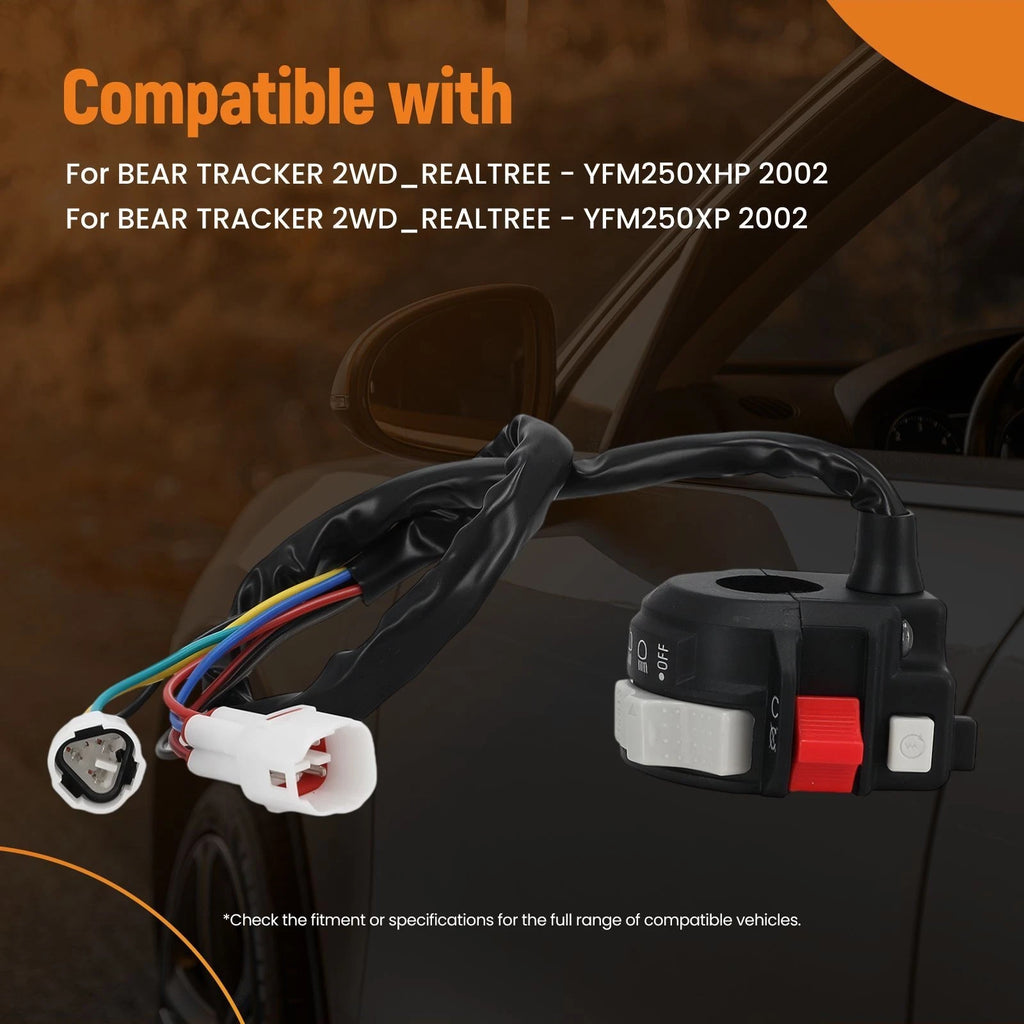 Handlebar Start Stop Switch for Yamaha YFM250 Bear Tracker (2002–2004) 4KB-83973-20-00