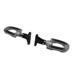 Black Passenger Footpegs for Harley Electra Glide, Street Glide (1993–Present)