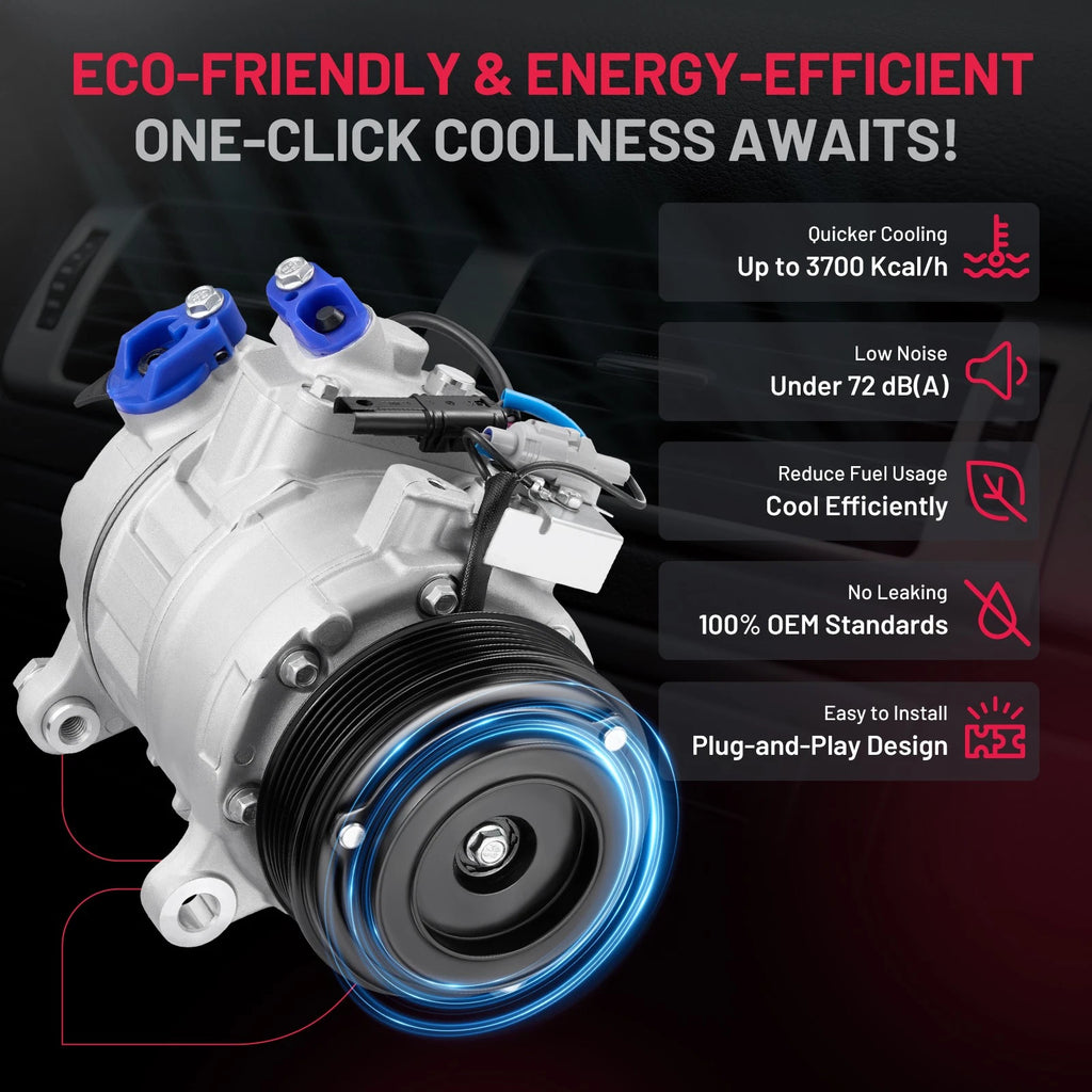 A/C Compressor for BMW X5 3.0L (2014–2018), 740Ld xDrive, 228i xDrive
