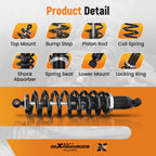 Set of 4 Coil-over Shocks for Polaris Ranger 500 800 900 Crew (2006–2021)