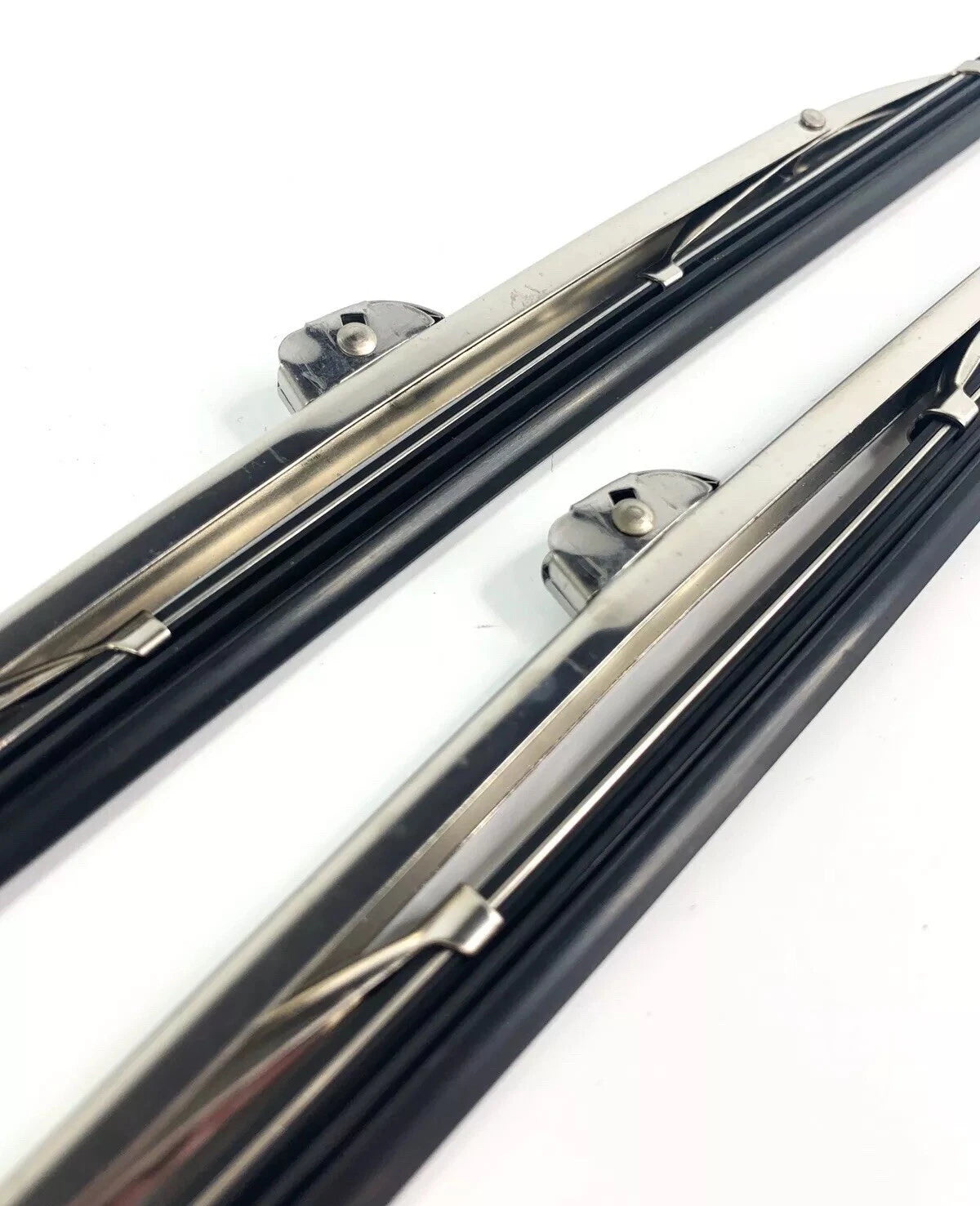 10" Stainless Steel Front Windshield Wiper Blades for Universal Fit