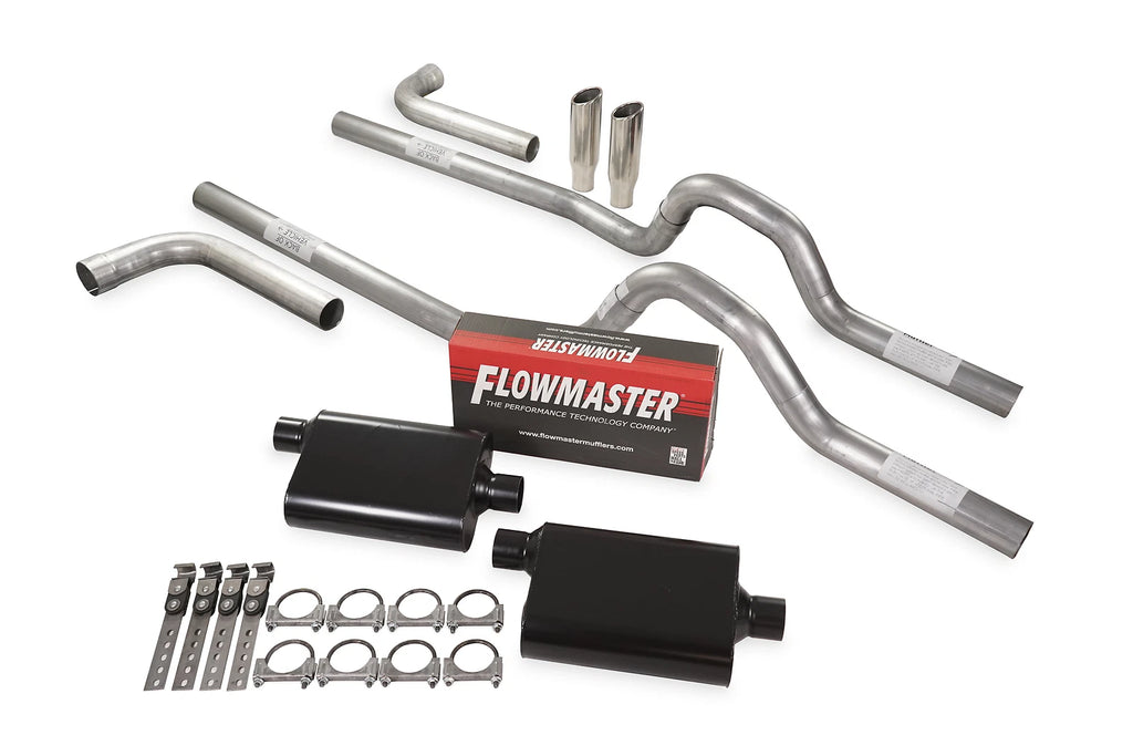 Dual Exhaust Kit 2.5" Flowmaster Super 44 for GM C/K 20 3/4 Ton (1981–1987)