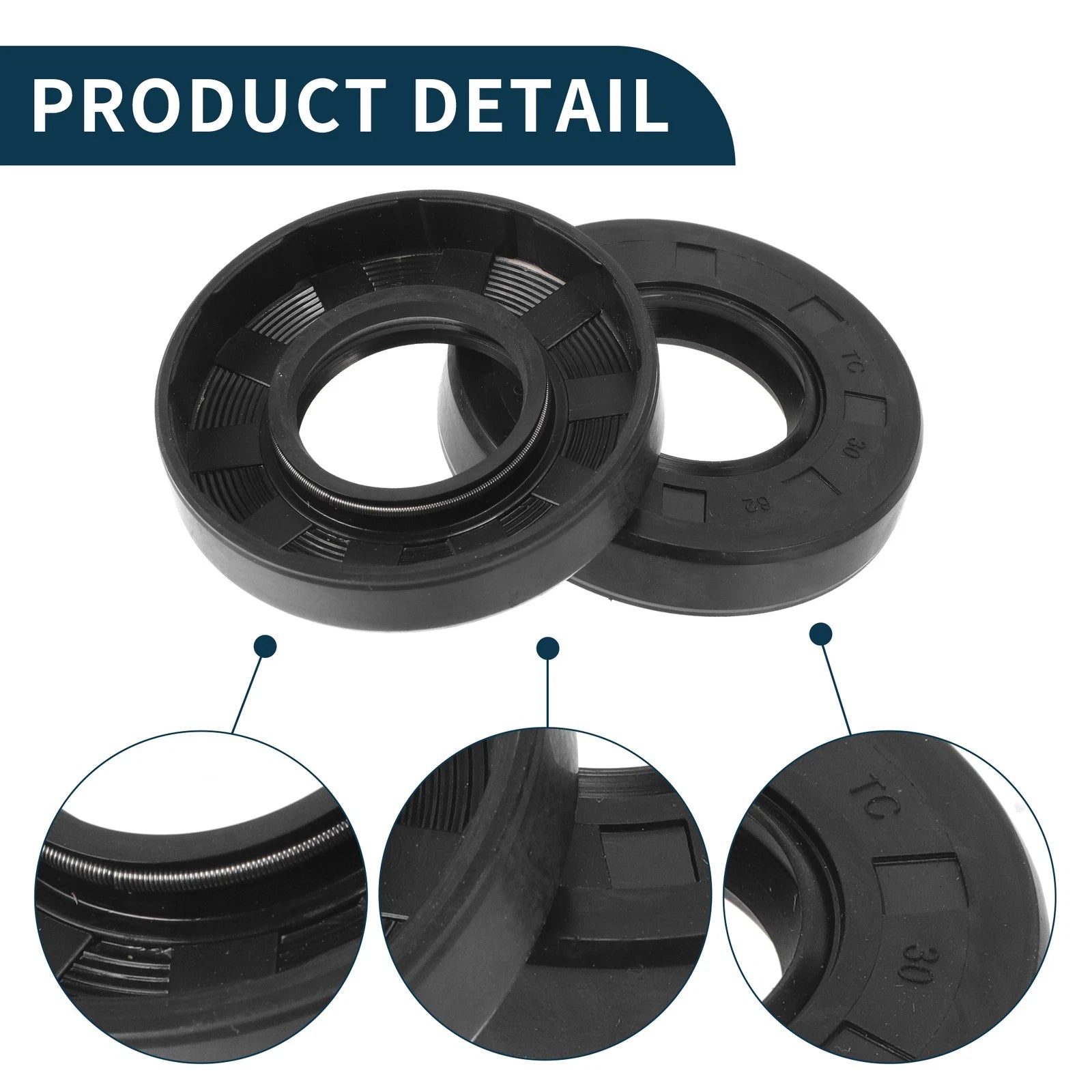 Set of 5 Oil Seal Rotary Shaft Seal NBR Rubber 30x62x12mm