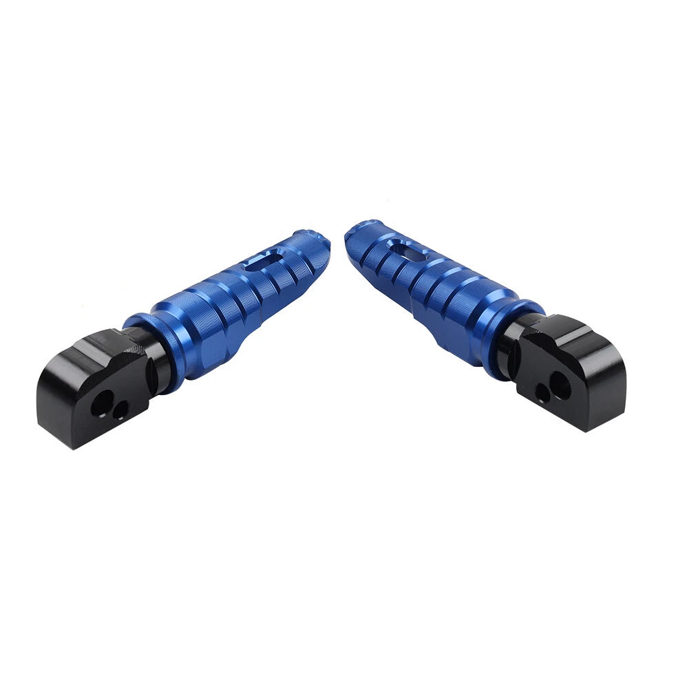 2X Blue Rear Passenger Footrest Pegs for BMW G310GS G310R (2017–2024)