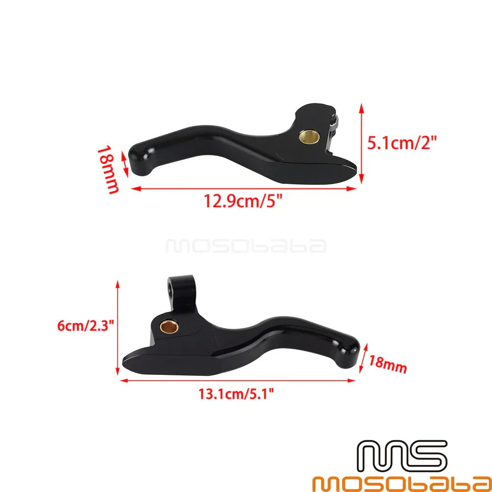 Finger Hand Brake Clutch Levers for Harley Touring FLHTK FLHTKL FLHTKSE (14-23)