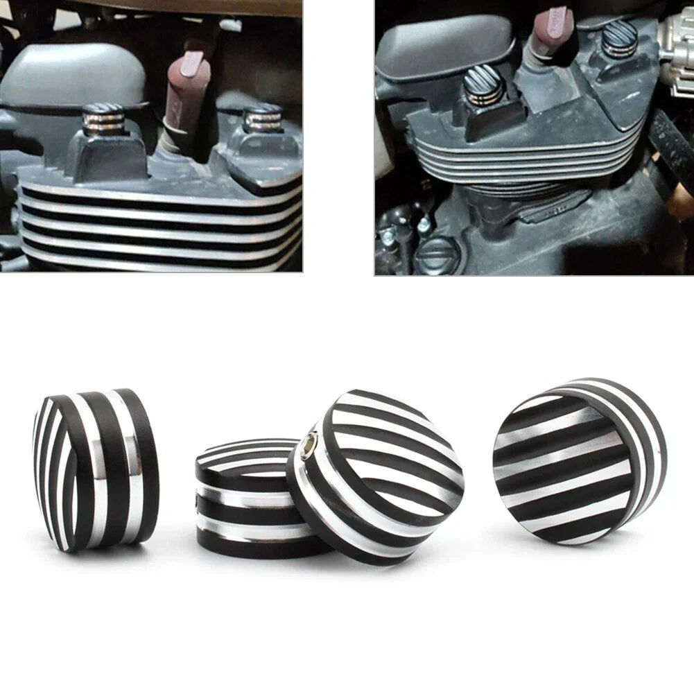 Aluminum Head Bolt Cover Cap for T120 Thruxton Scrambler Street Cup (2016-2023)
