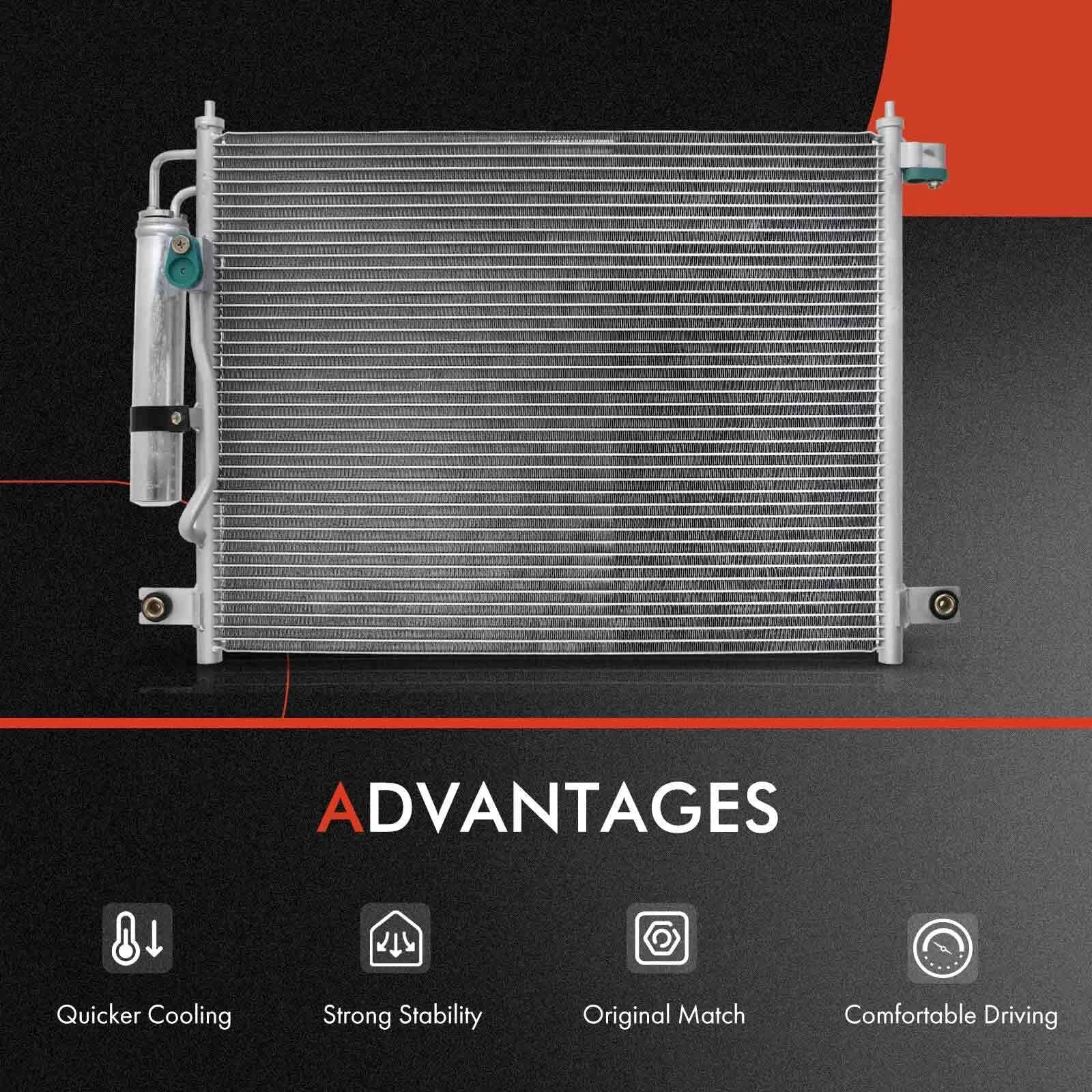 Radiator & AC Condenser Cooling Kit for Chevy Aveo5 Pontiac Wave (2005-2011)