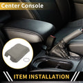 Console Lid Armrest Cover for Ford F-150 (2015–2023) Microfiber Leather Grey