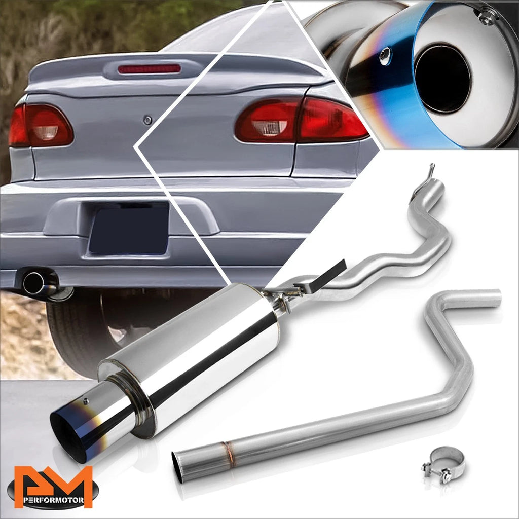 4" Burnt Tip Muffler Catback Exhaust for Chevy Cavalier L61 Z24 LS/RS (1995–2005)