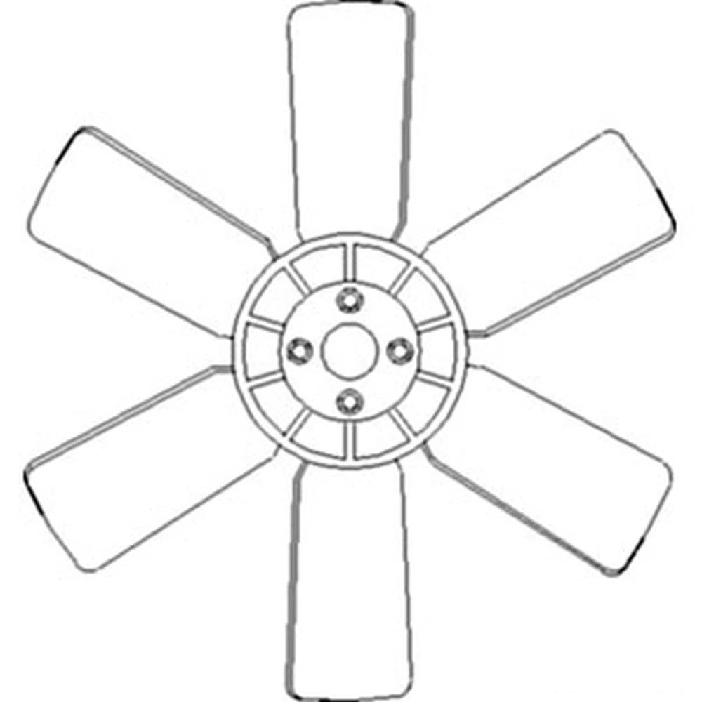 6 Blade Cooling Fan for Ford 1510 1900 (SBA145306270)