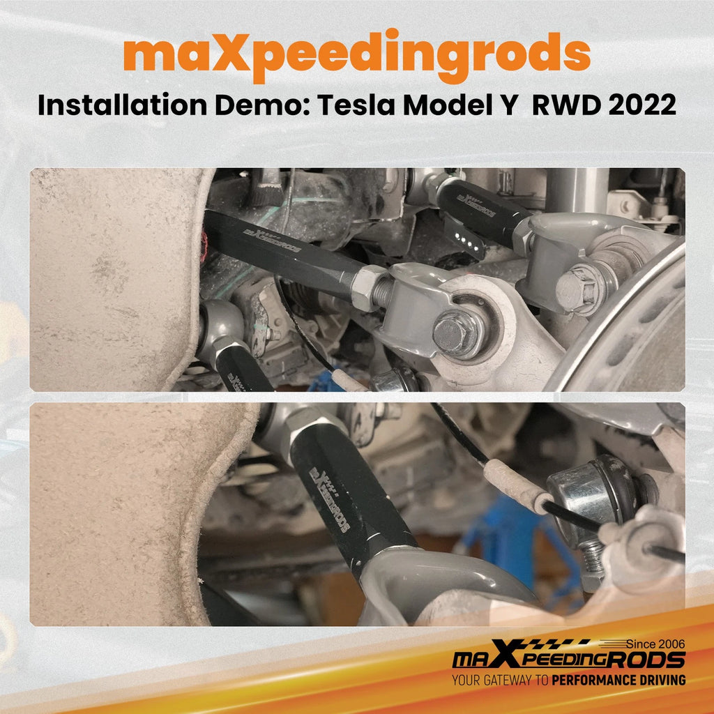 Adjustable Trailing Arms Control Arm Set for Tesla Model 3 (2017-2023) Model Y (2020-2023)