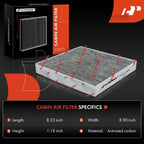 Activated Carbon Cabin Air Filter for Hyundai Elantra Sonata Tucson (2011–2023)