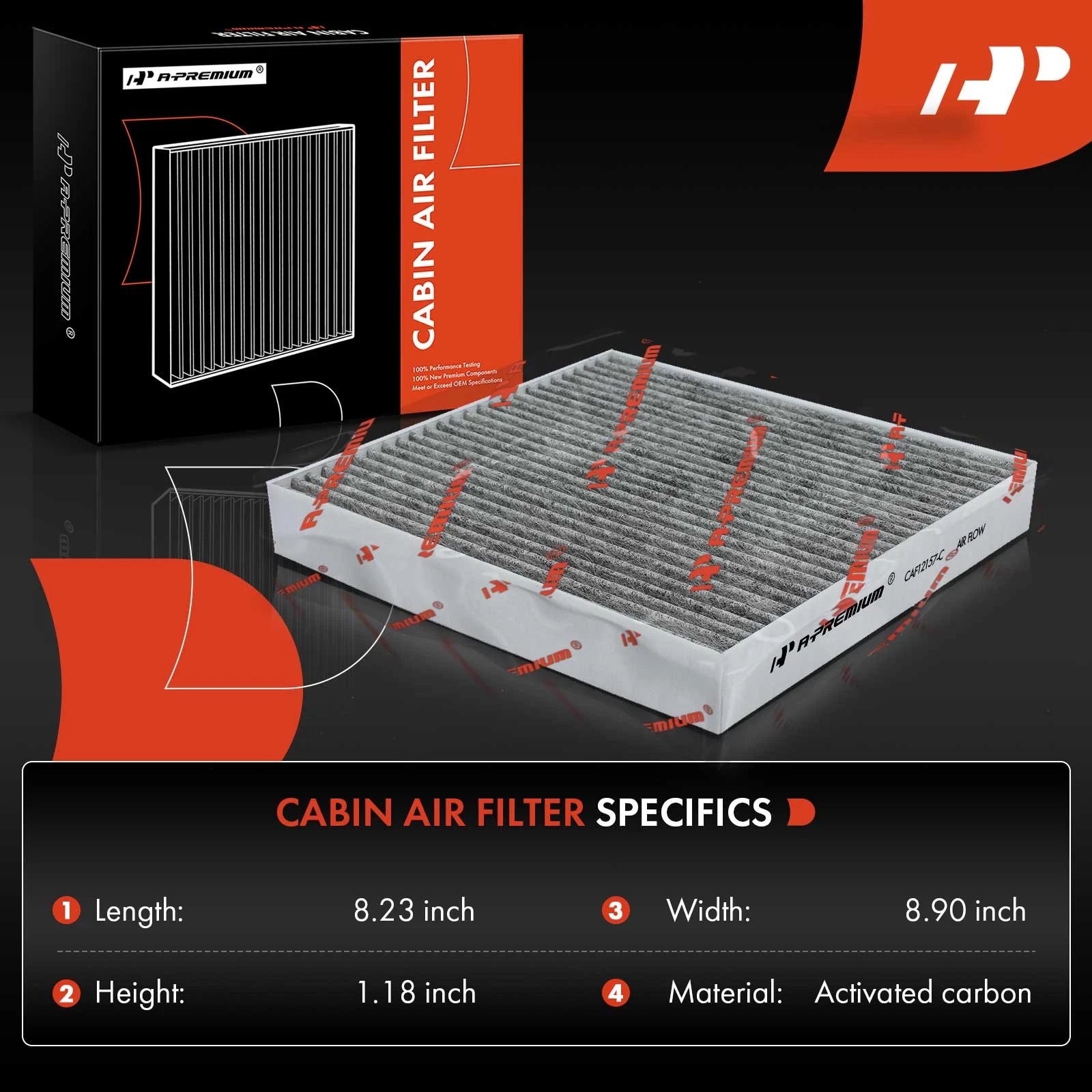 Activated Carbon Cabin Air Filter for Hyundai Elantra Sonata Tucson (2011–2023)