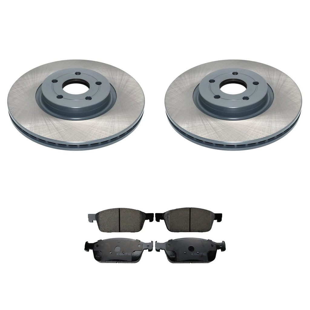 Brake Rotor and Akebono ProACT Pads Kit for Ford Transit Connect (2010–2013)