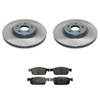 Brake Rotor and Akebono ProACT Pads Kit for Ford Transit Connect (2010–2013)