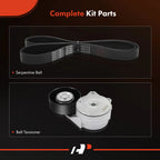 2X Serpentine Belt Drive Component Kit for Nissan Sentra (2013–2019)