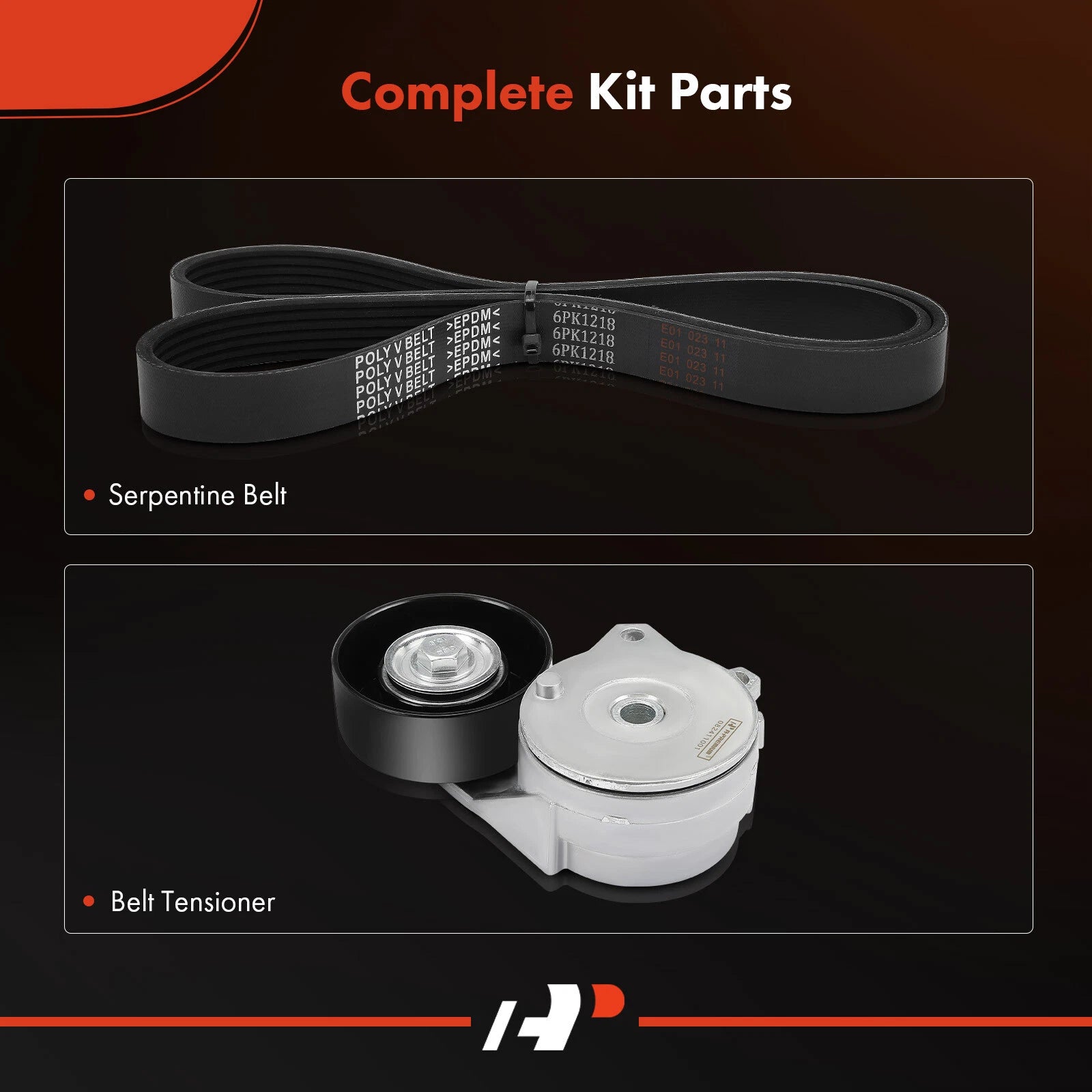 2X Serpentine Belt Drive Component Kit for Nissan Sentra (2013–2019)