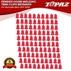 100PCS Fender Door Molding Trim Clips for Mercedes R107 W108 W111 (1972–1989)