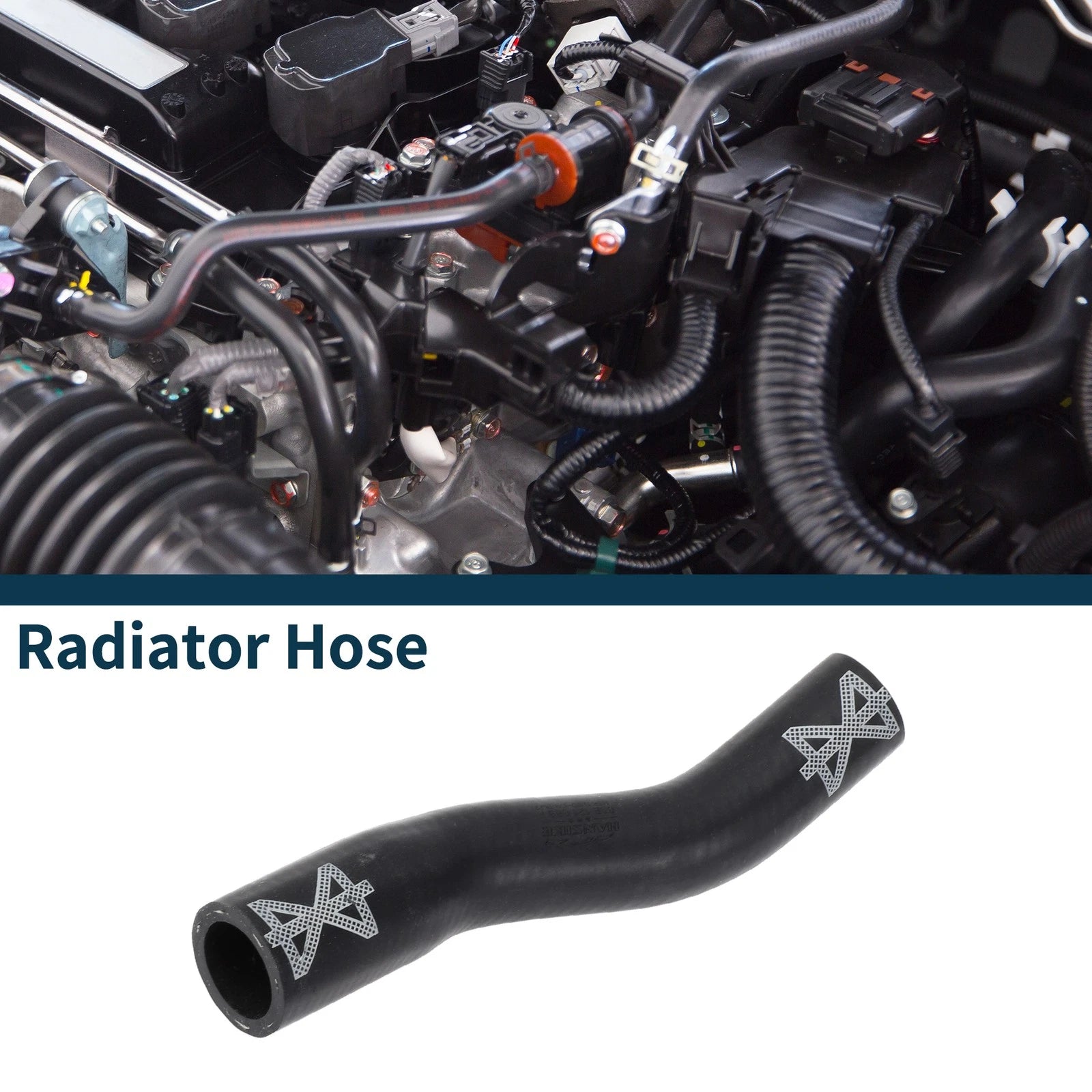 Radiator Hose Coolant Pipe for Audi A6 (2008–2011) No. 06E121088F Rubber