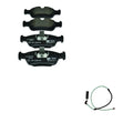 Hella Front Low-Met Disc Brake Pad w/Sensor Kit for BMW E46 325xi (2001–2005)