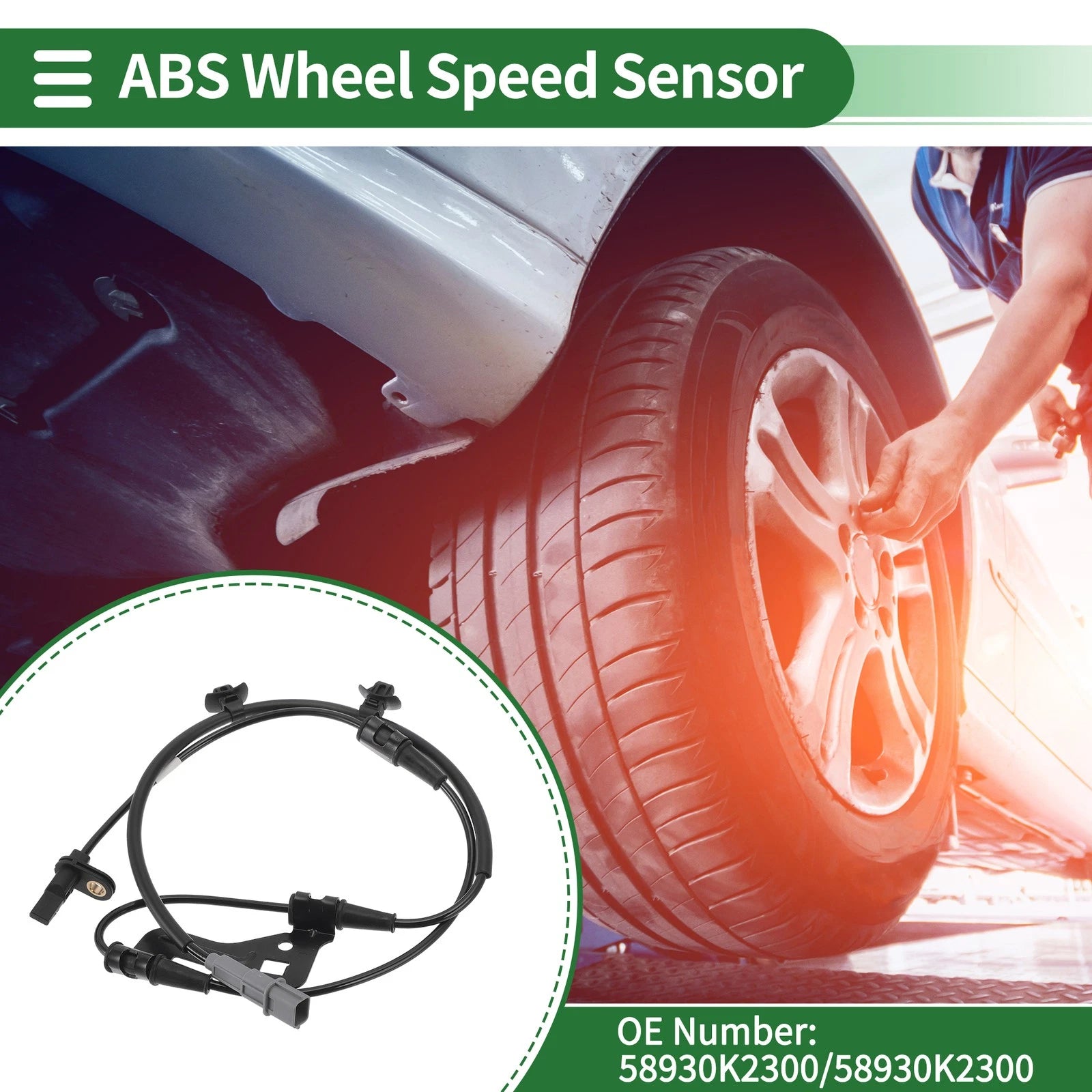 ABS Wheel Speed Sensor No. 58930K2300 for Hyundai Venue (2020–2023)