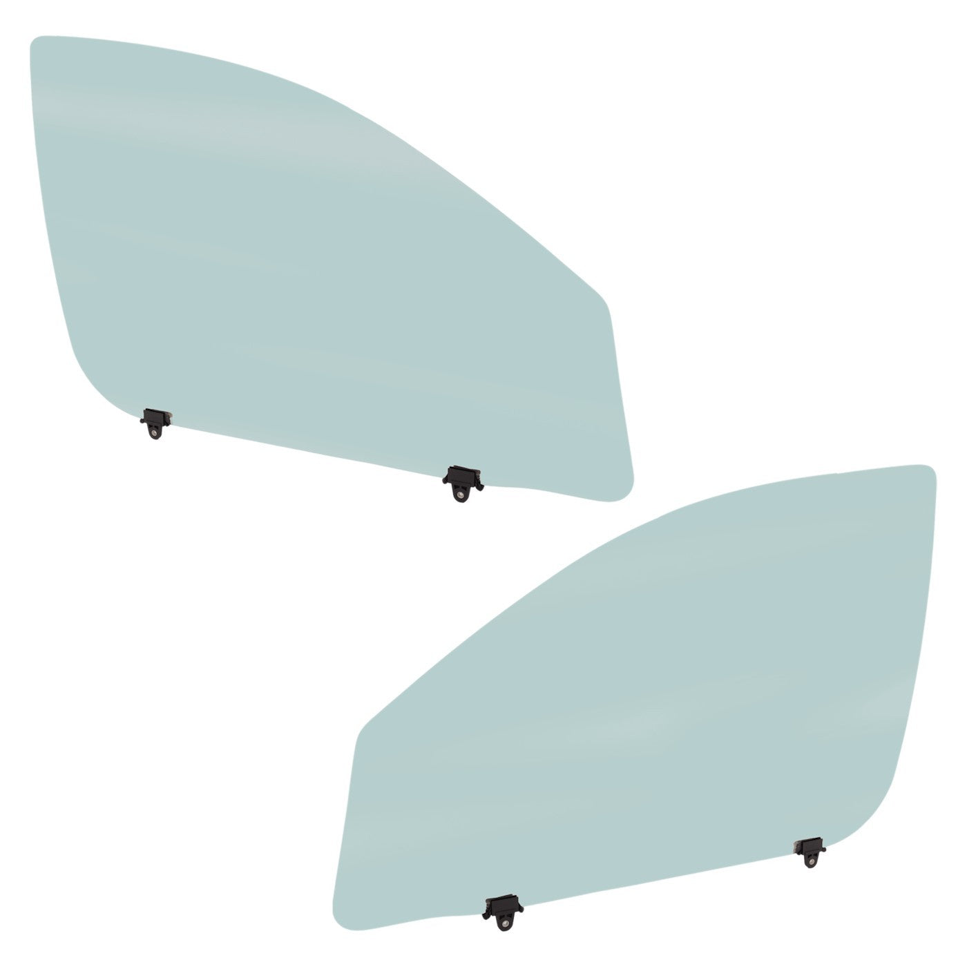Set of 2 Door Glasses for Front Driver & Passenger Side