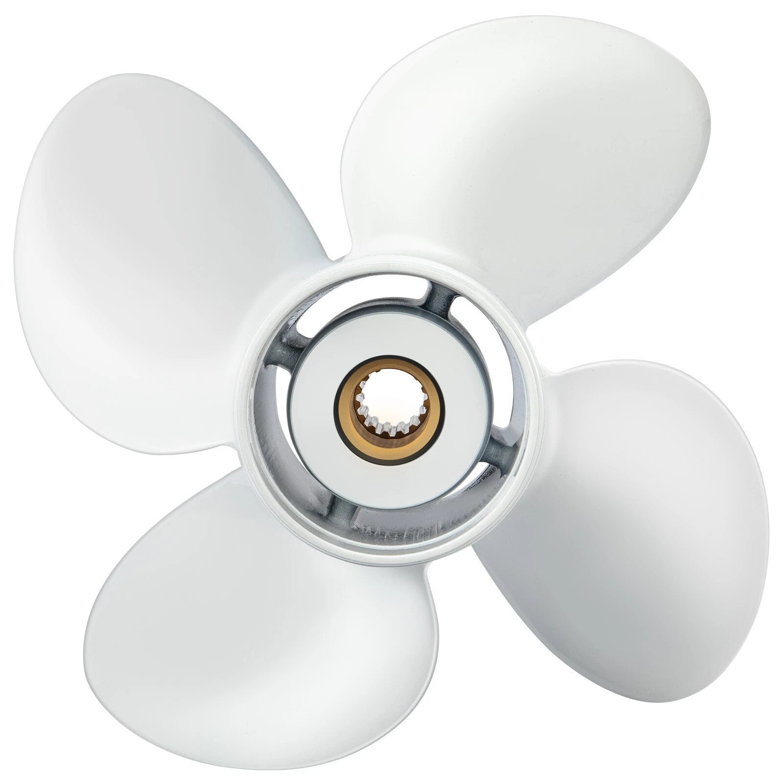 13x17 4-Blade Aluminum Outboard Propeller for Yamaha 60-115 HP (RHD)