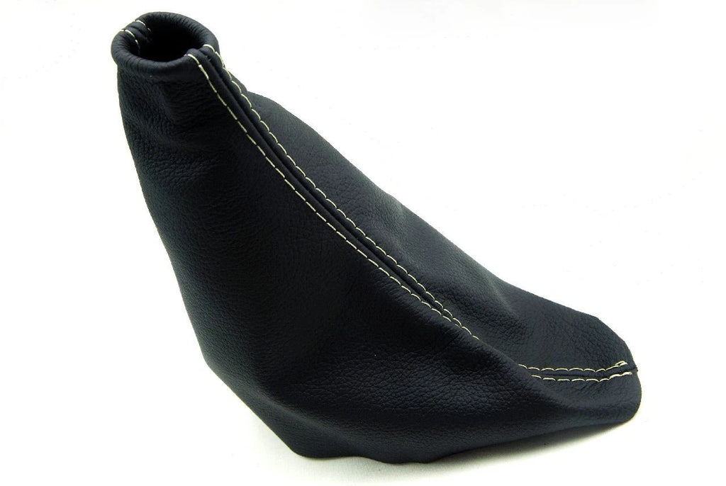 E Brake Boot for Ford Mustang (2010–2014) - Leather Synthetic Beige Stitch