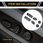 Set of 2 Carbon Fiber Seat Adjustment Button Covers for Toyota Tundra (2014–2021)