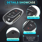 Set of 4 Key Fob Shell Cases for Chevrolet Camaro Equinox (2010–2019)