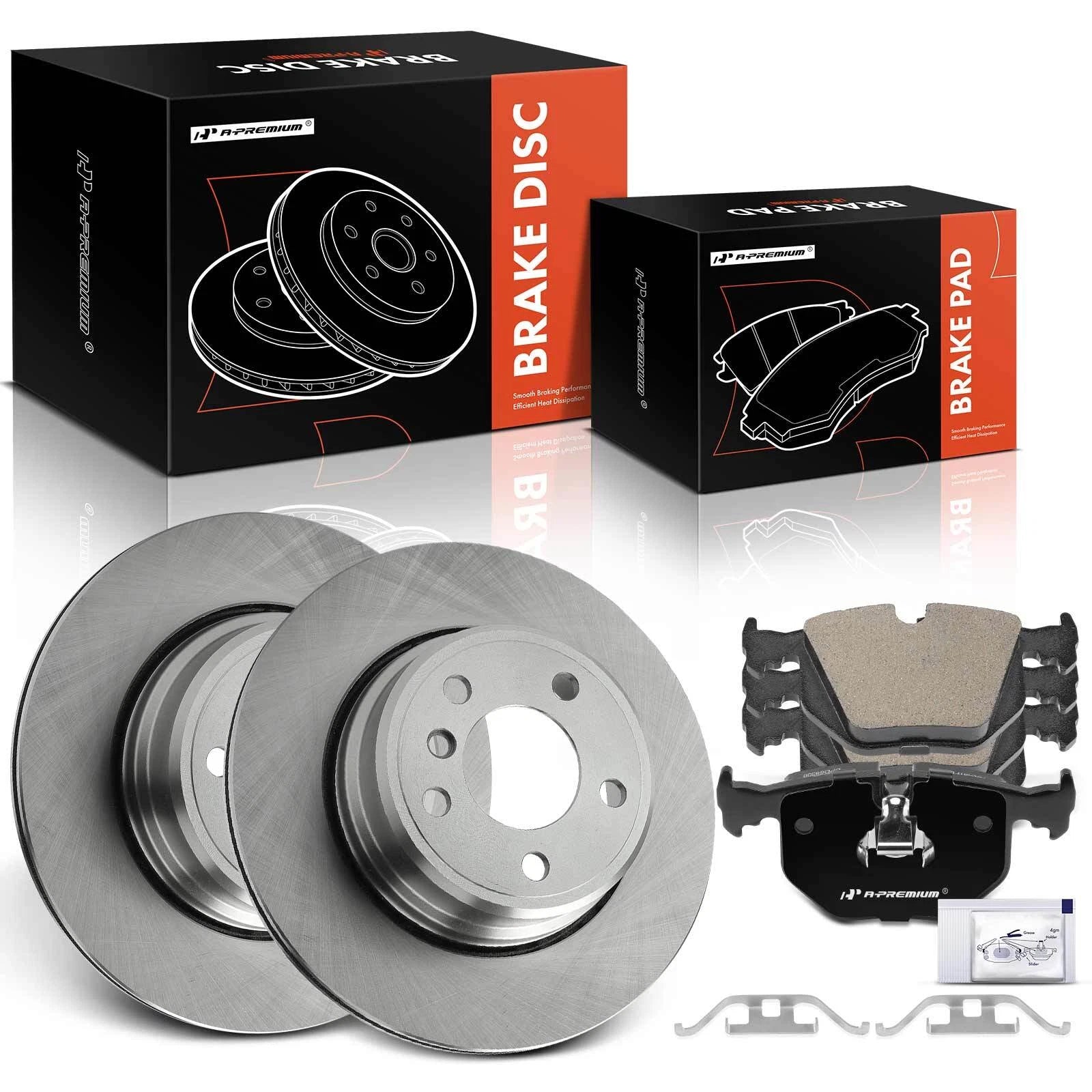 Rear Disc Brake Rotors & Ceramic Pads for BMW X5 (2014–2018)