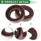 Set of 5 Oil Seal Rotary Shaft Seal FKM Rubber 25x42x10mm