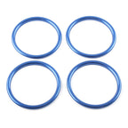 Air Condition Vent Outlet Inner Ring Trim for Audi A1 S1 2010-2018 Blue 4 x Pcs
