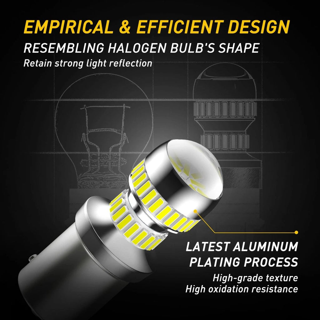 2X 1157 LED Bulbs for Brake/Parking/Tail Light (6000K)