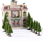 15Pcs Mixed Size Pine Trees for Train Railroad Diorama Scenery