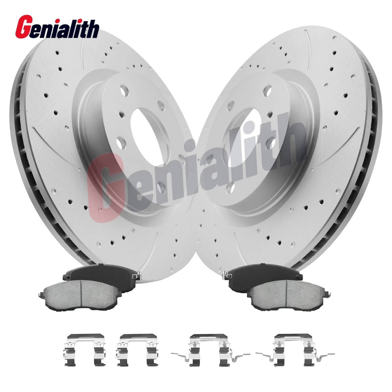 Front Slotted Disc Rotors & Brake Pads for Infiniti G35/Nissan 350Z (2003–2005)
