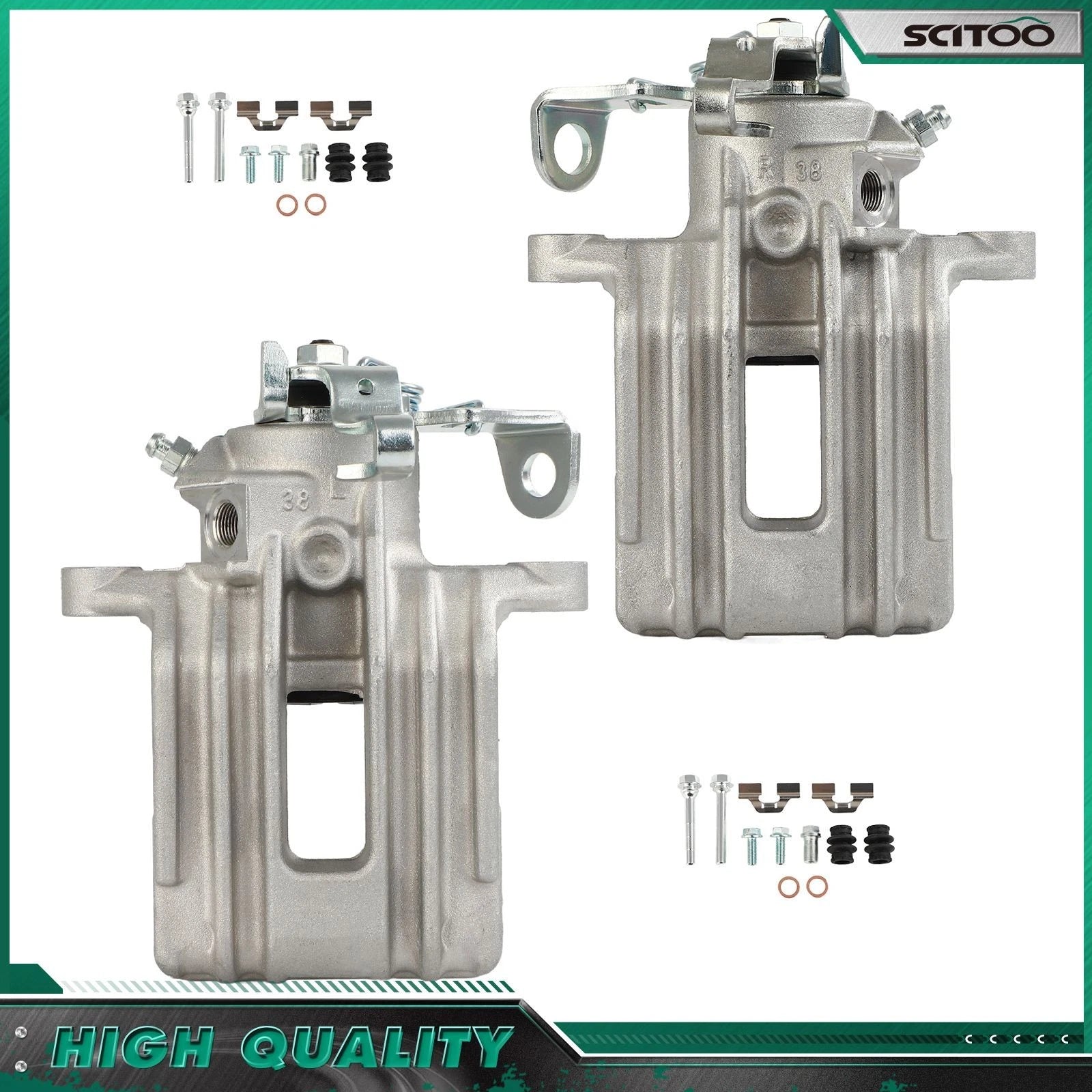 Rear Pair Brake Calipers for Audi A3 (2000–2003) Audi TT (2001–2006)