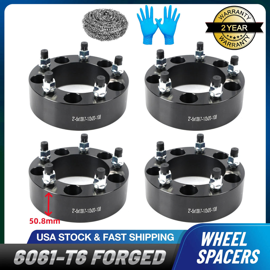 Set of 4 Wheel Spacers for Jeep CJ3 (1959–1966) 2 Inch 5x5.5 5x139.7