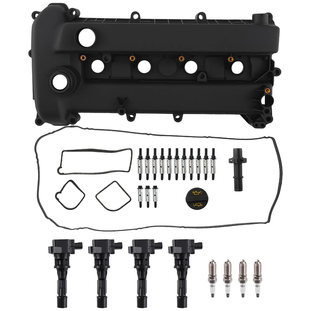 Ignition Coils + Valve Cover Kit w/ Oil Cap for Mazda 3 5 6 CX-7 (2004–2013)