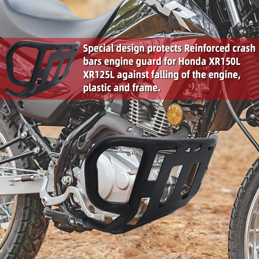 Crash Bar Reinforced for Honda XR150L XR125L (2015–2023) 22mm Engine Guard