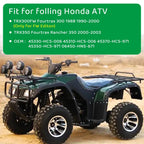 Front Brake Wheel Cylinders & Shoes Kit for Honda Rancher 350 TRX350 (2000–2003)