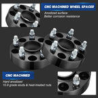 Set of 4 Hubcentric Wheel Spacers for Jeep Grand Cherokee Wrangler Gladiator