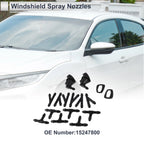 Windshield Washer Nozzle Set of 6 w/ Hose Connector for GMC (No. 15247800)