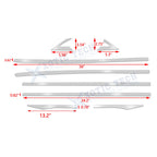 Chrome Window Pillar Post Lower Frame Cover Trims for Honda Civic 2016-2021