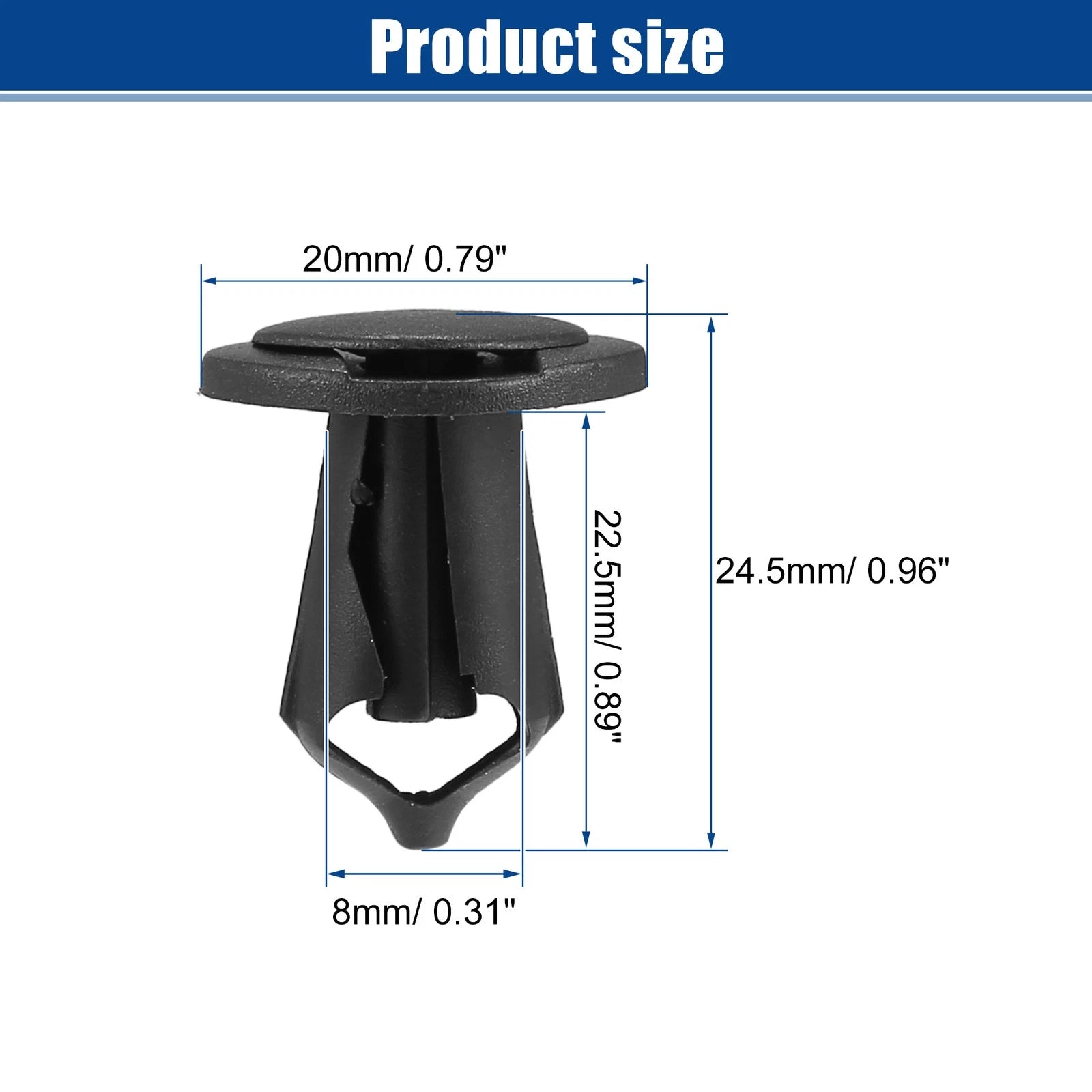 40 Pcs Bumper Retainers Clips for Ford Escape (2001–2012) No.N807389S