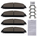 Front Ceramic Brake Pads Kit for Chrysler 200 300 Dodge Caliber Challenger (2011–2019) D1058