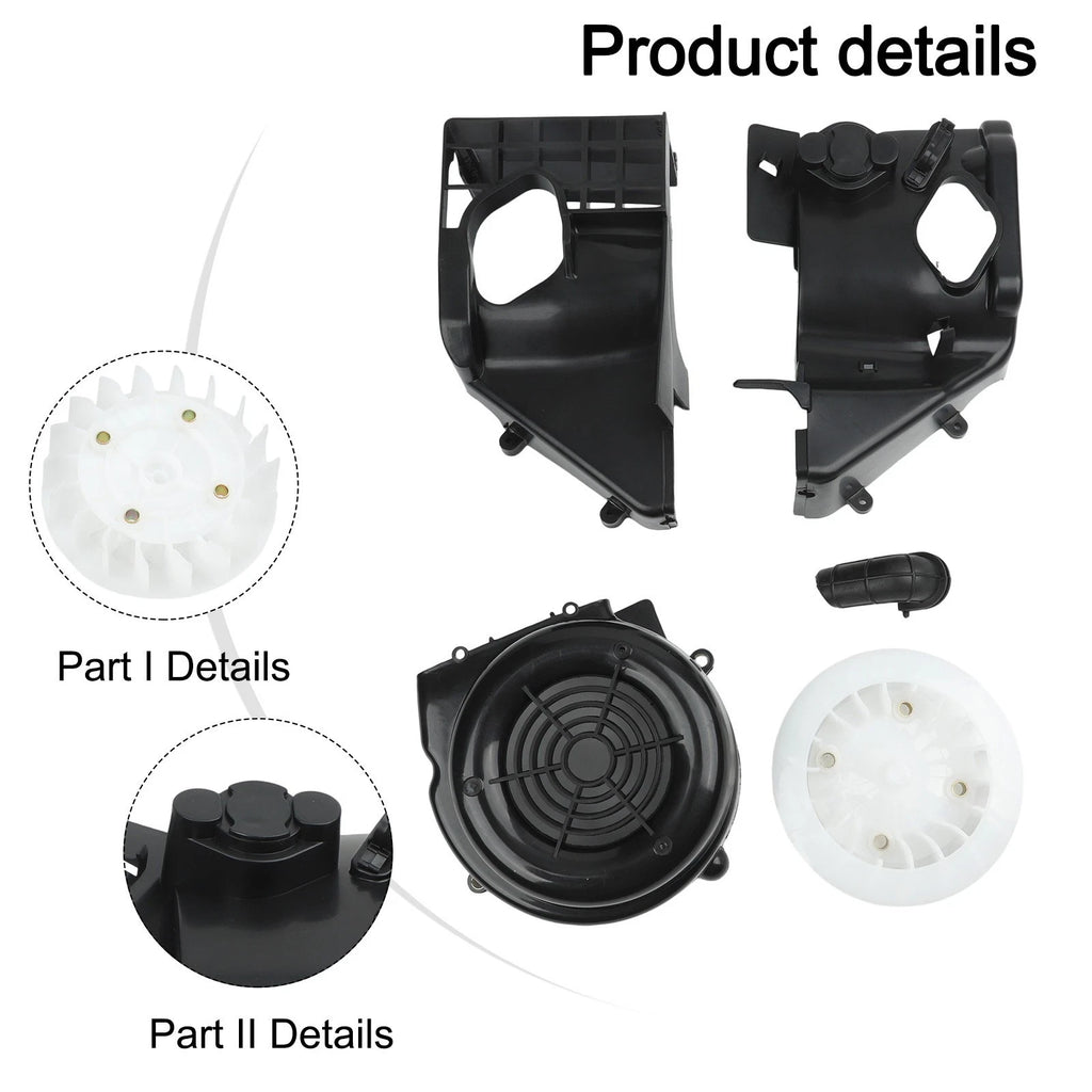 Air Shroud Assembly with Fan for GY6 150cc Scooter (2000–2023)