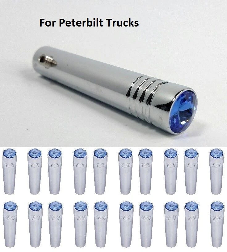 Blue Toggle Switch Extension Chrome 2-1/4 Inch for Peterbilt (2000–2024)